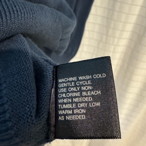 J. Ferrar Men’s Cotton Navy Blue Sweater Vest 3X Tall - Picture 2 of 4